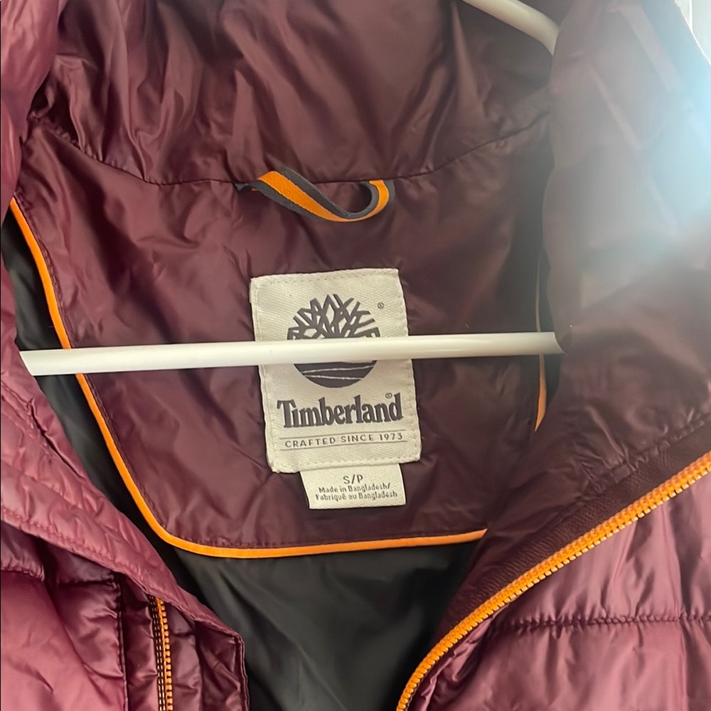 Timberland Maroon Quilted Jacket